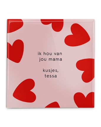 37201500 Tegel 15x15 - moederdag - roodroze V2