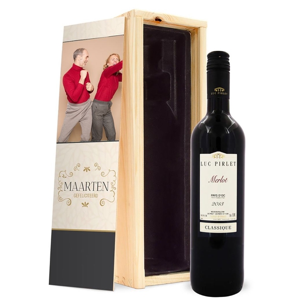 boîte à vin rouge