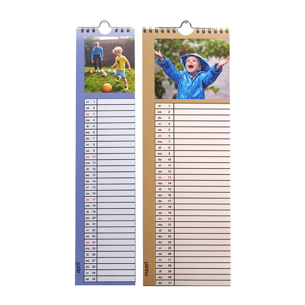 calendrier planning avec votre photo
